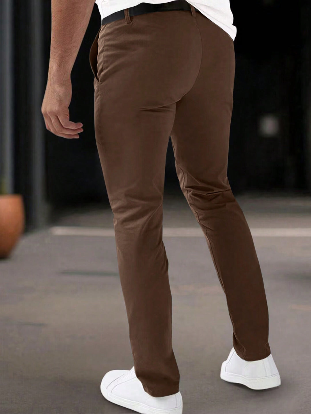 Pantaloni SHEIN, maro