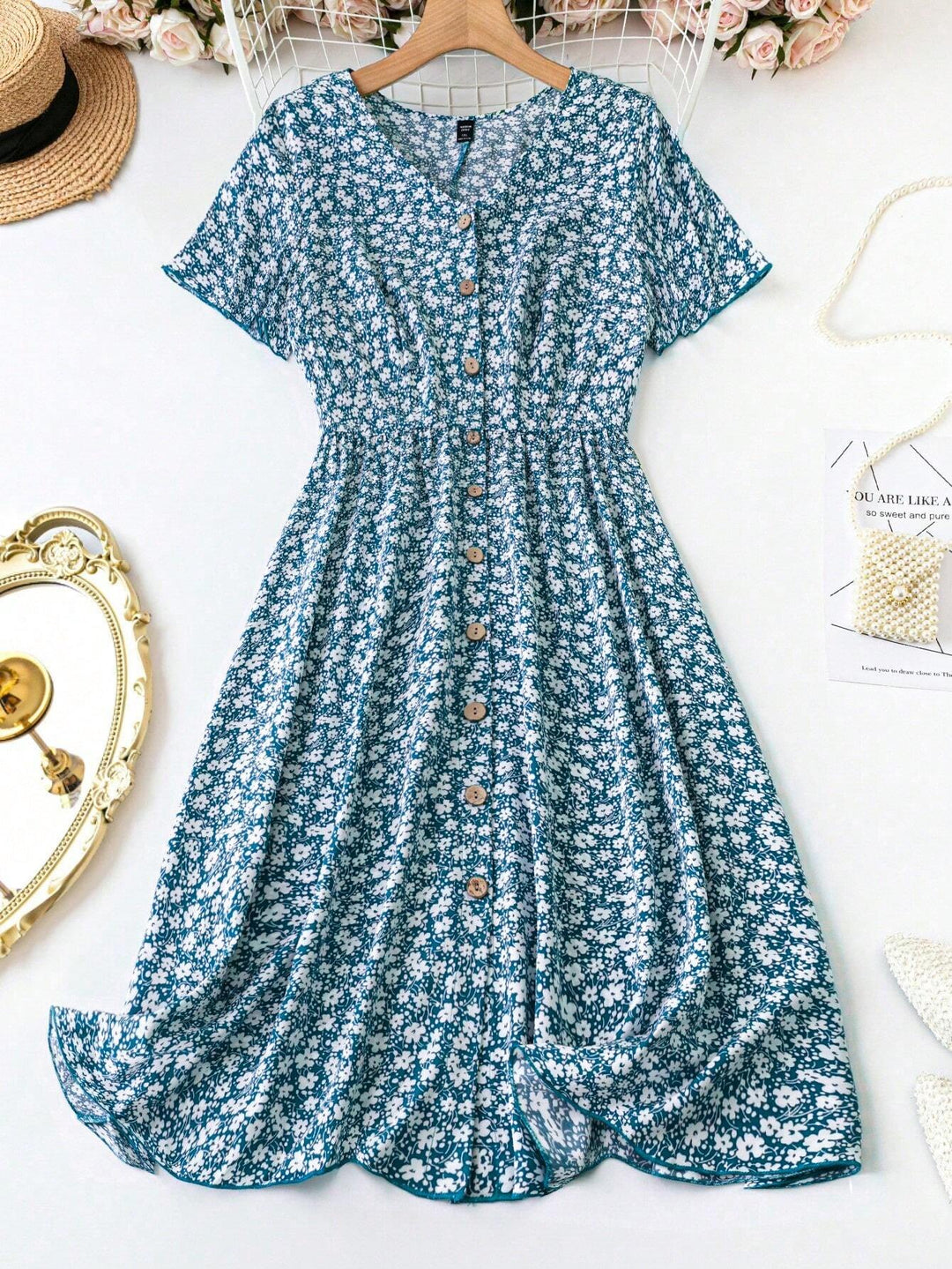 Rochie maxi SHEIN, mix culori