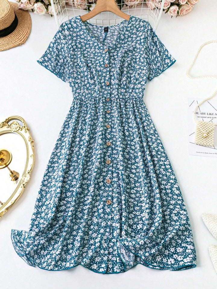 Rochie maxi SHEIN, mix culori