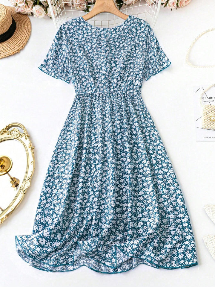 Rochie maxi SHEIN, mix culori