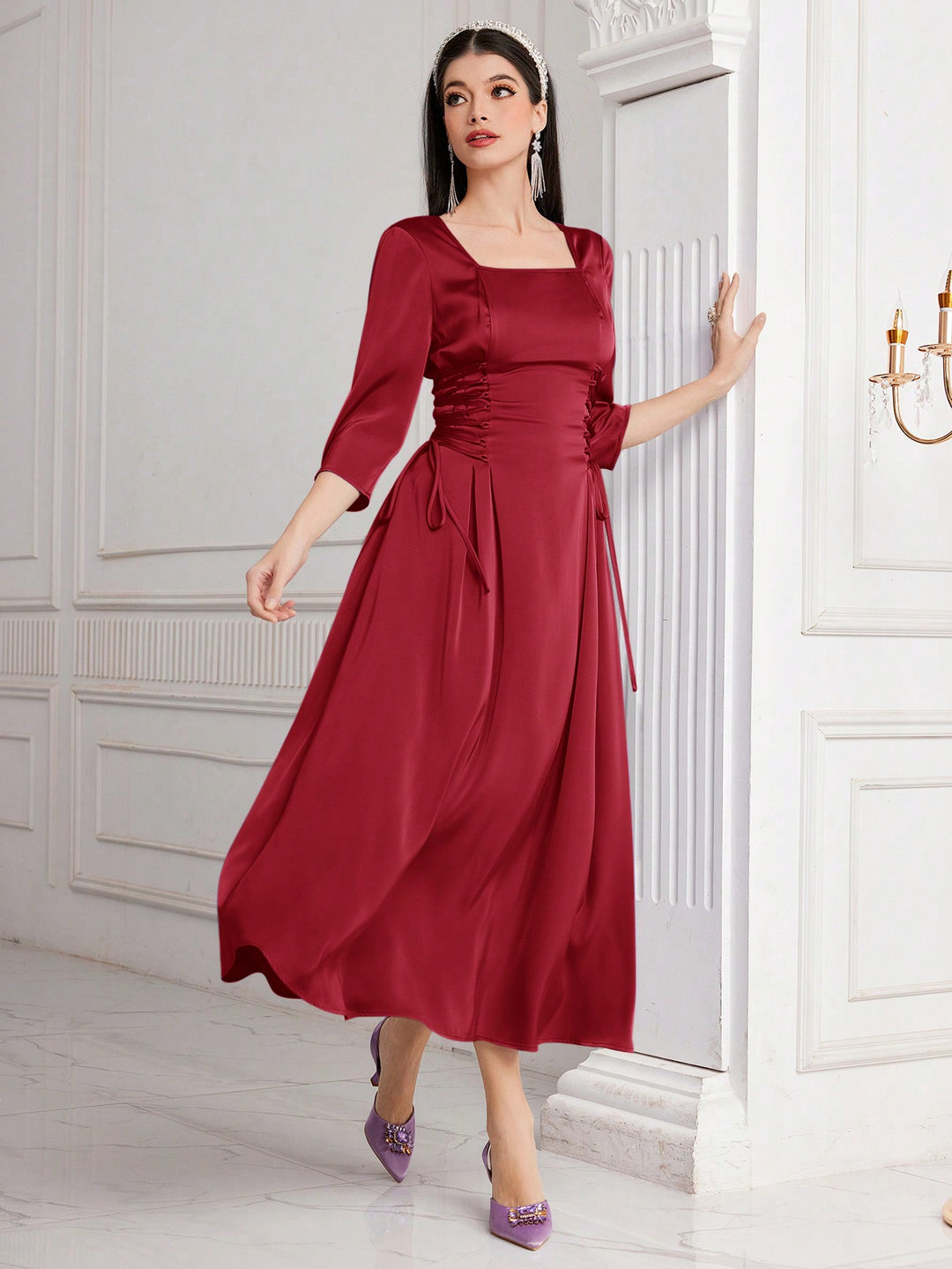 Rochie SHEIN, vișiniu
