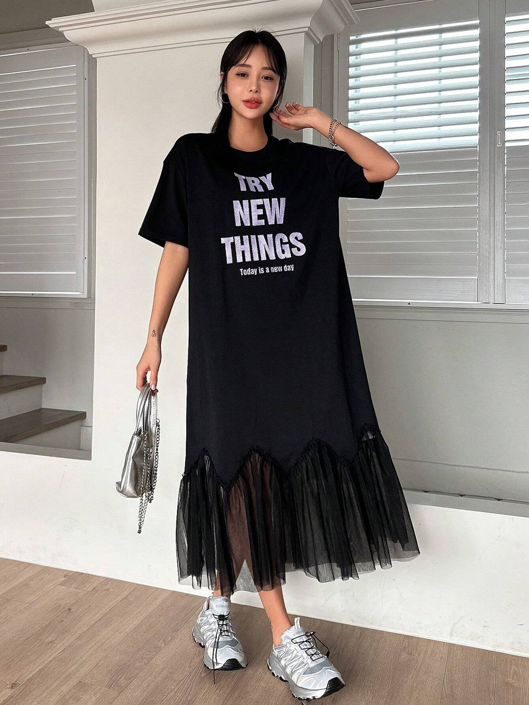 Rochie midi SHEIN, negru