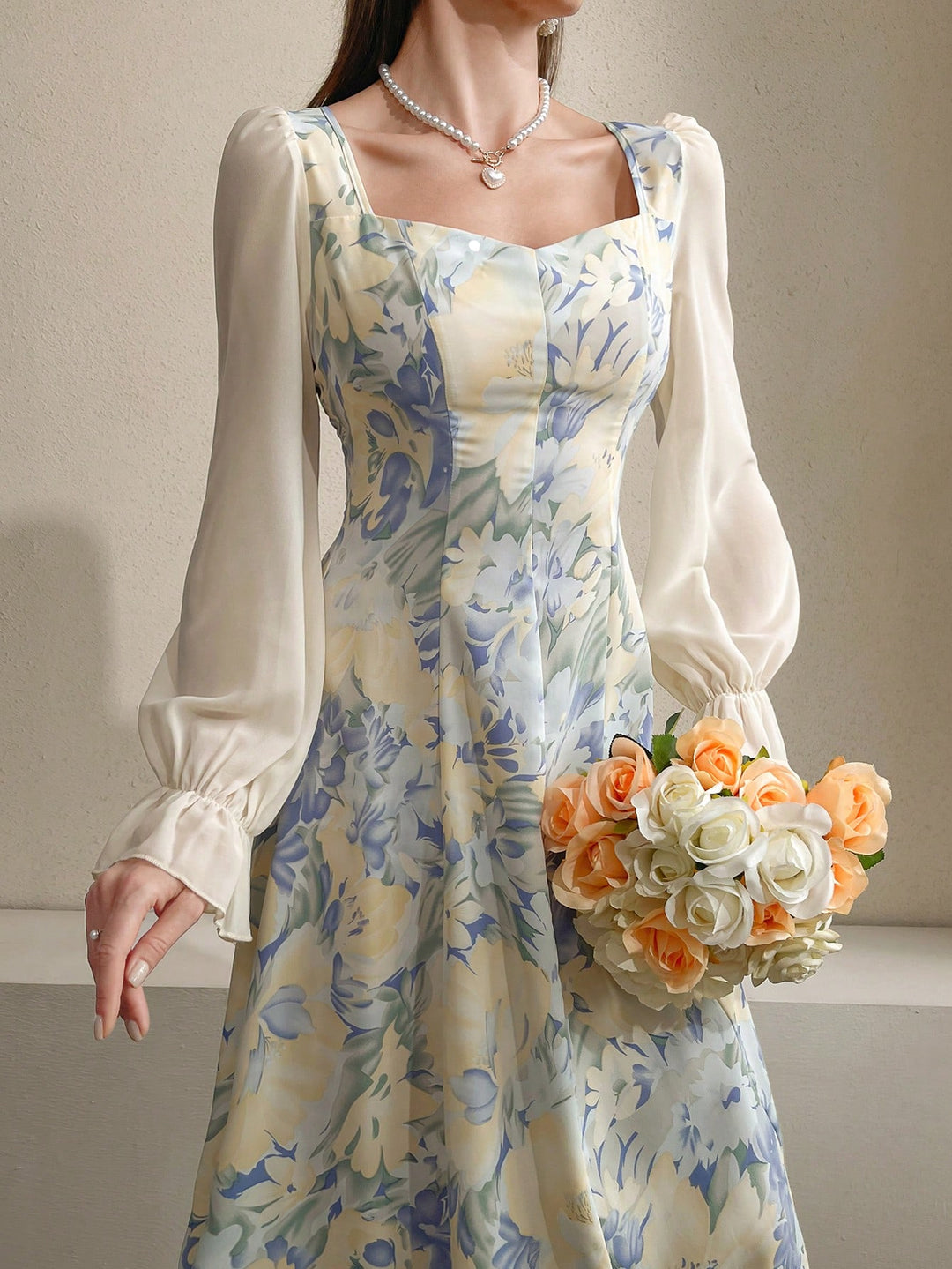 Rochie maxi SHEIN, albastru