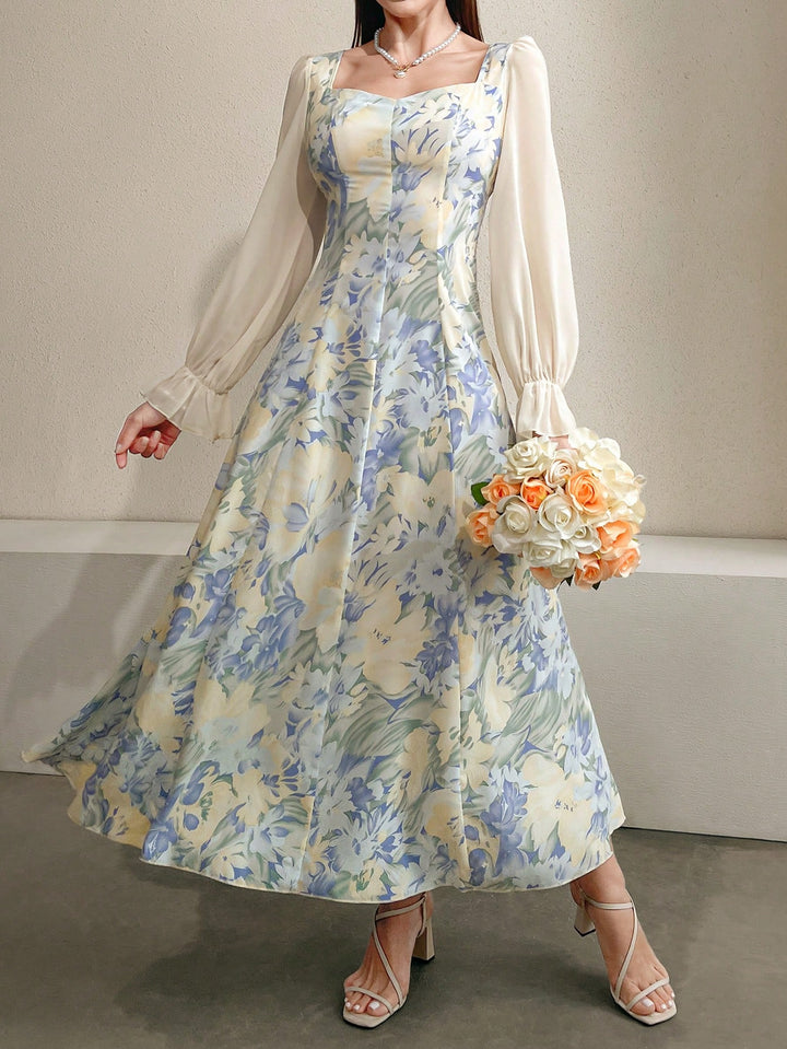 Rochie maxi SHEIN, albastru