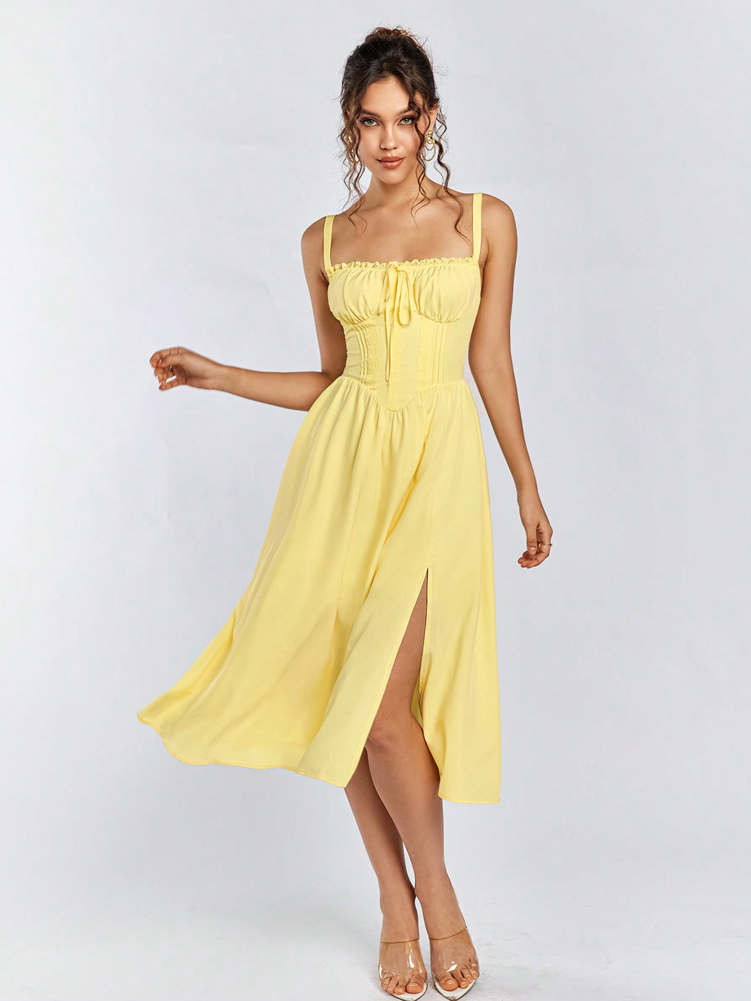 Rochie maxi SHEIN, galben