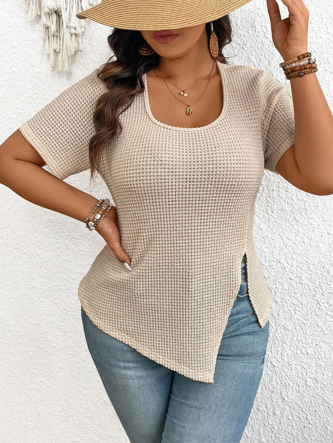 Tricou SHEIN, bej