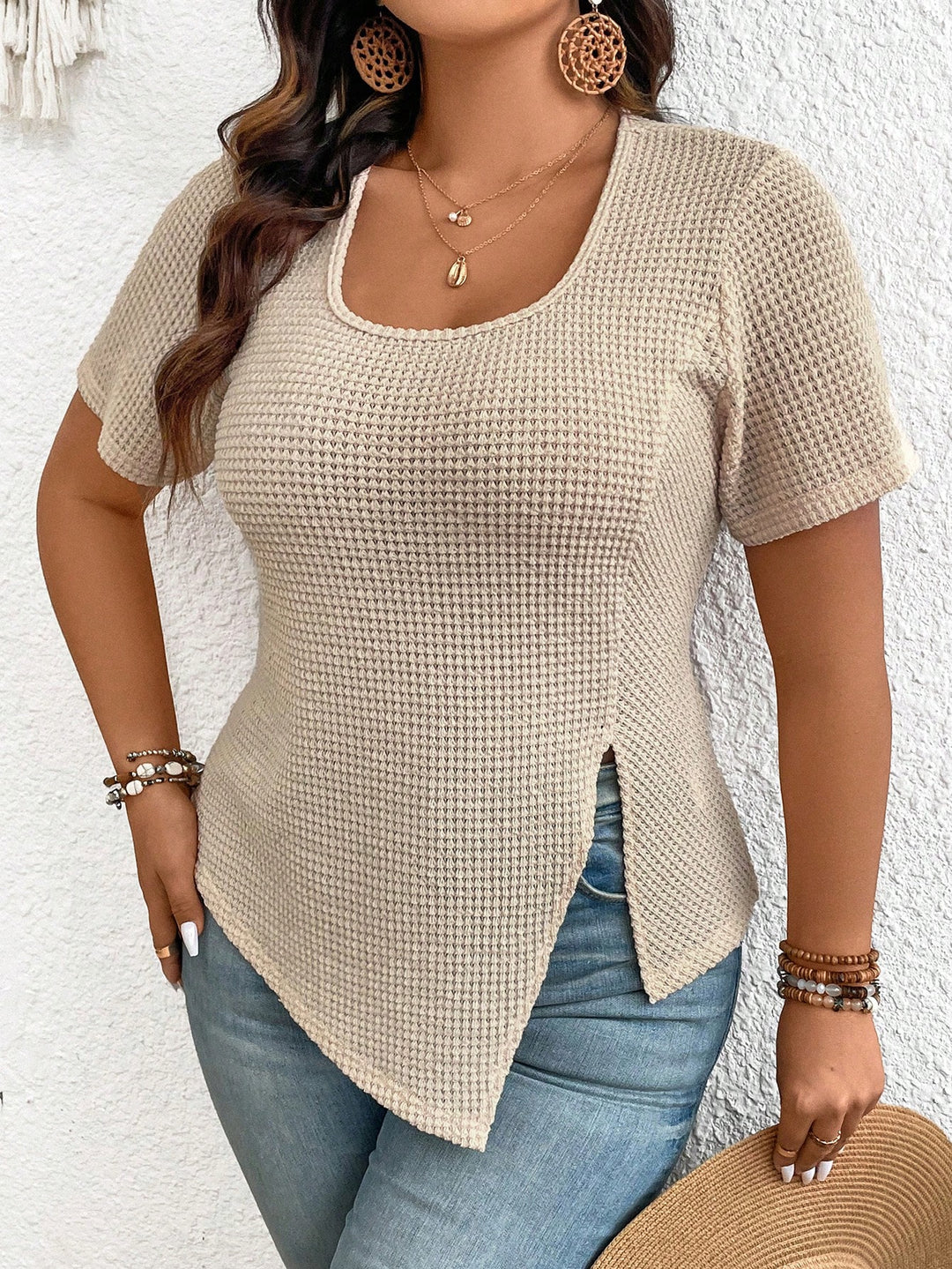 Tricou SHEIN, bej