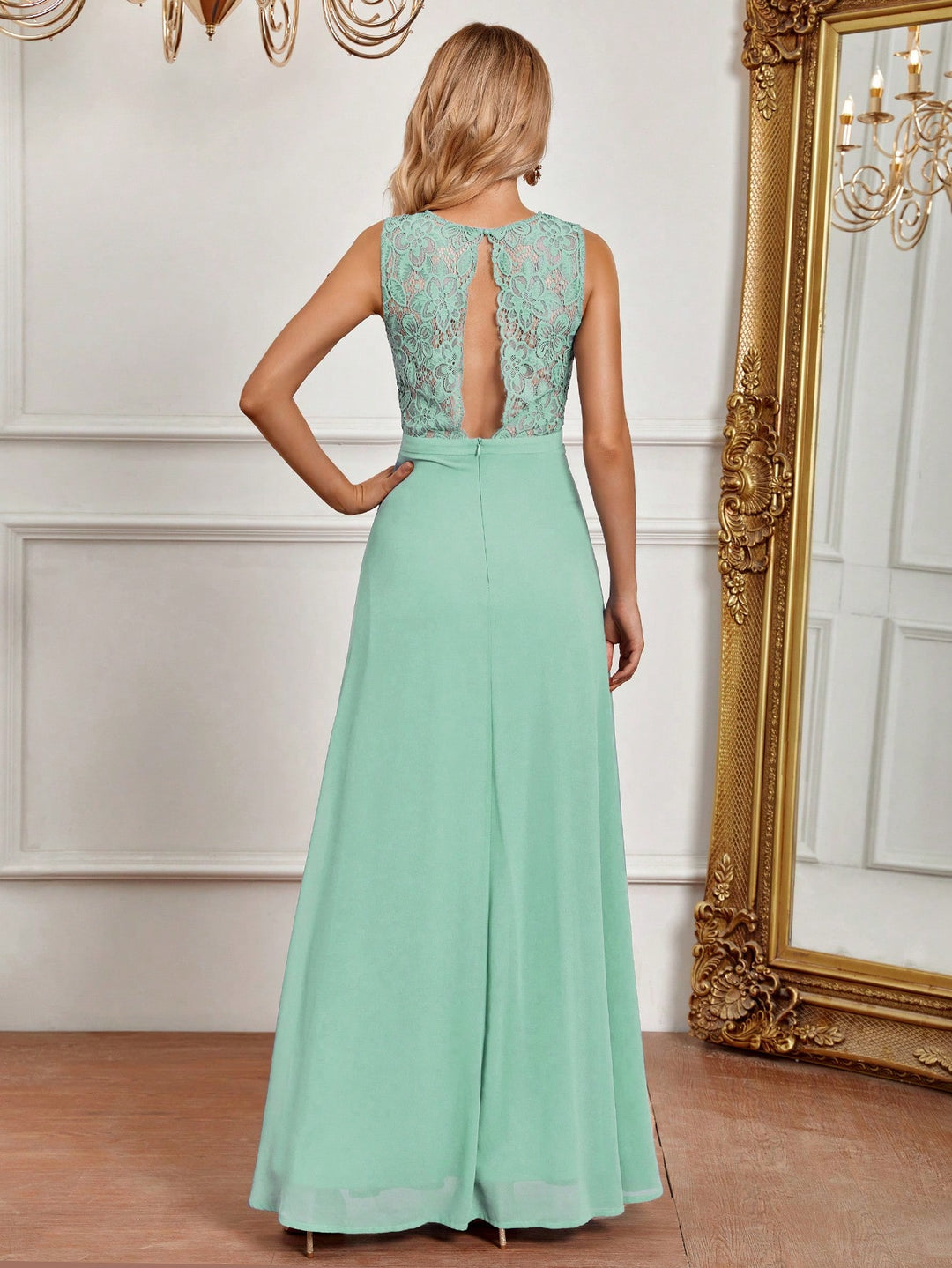 Rochie maxi SHEIN, verde