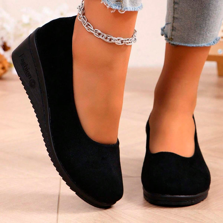 SHEIN platformcipő, fekete