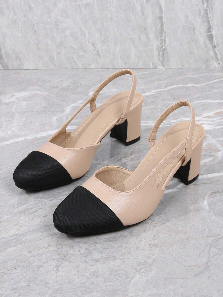 Pantofi cu toc SHEIN, bej