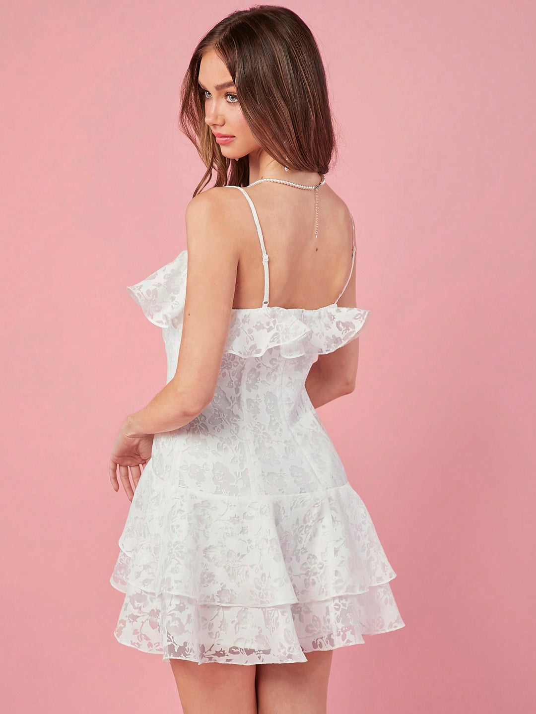 Rochie mini SHEIN, alb