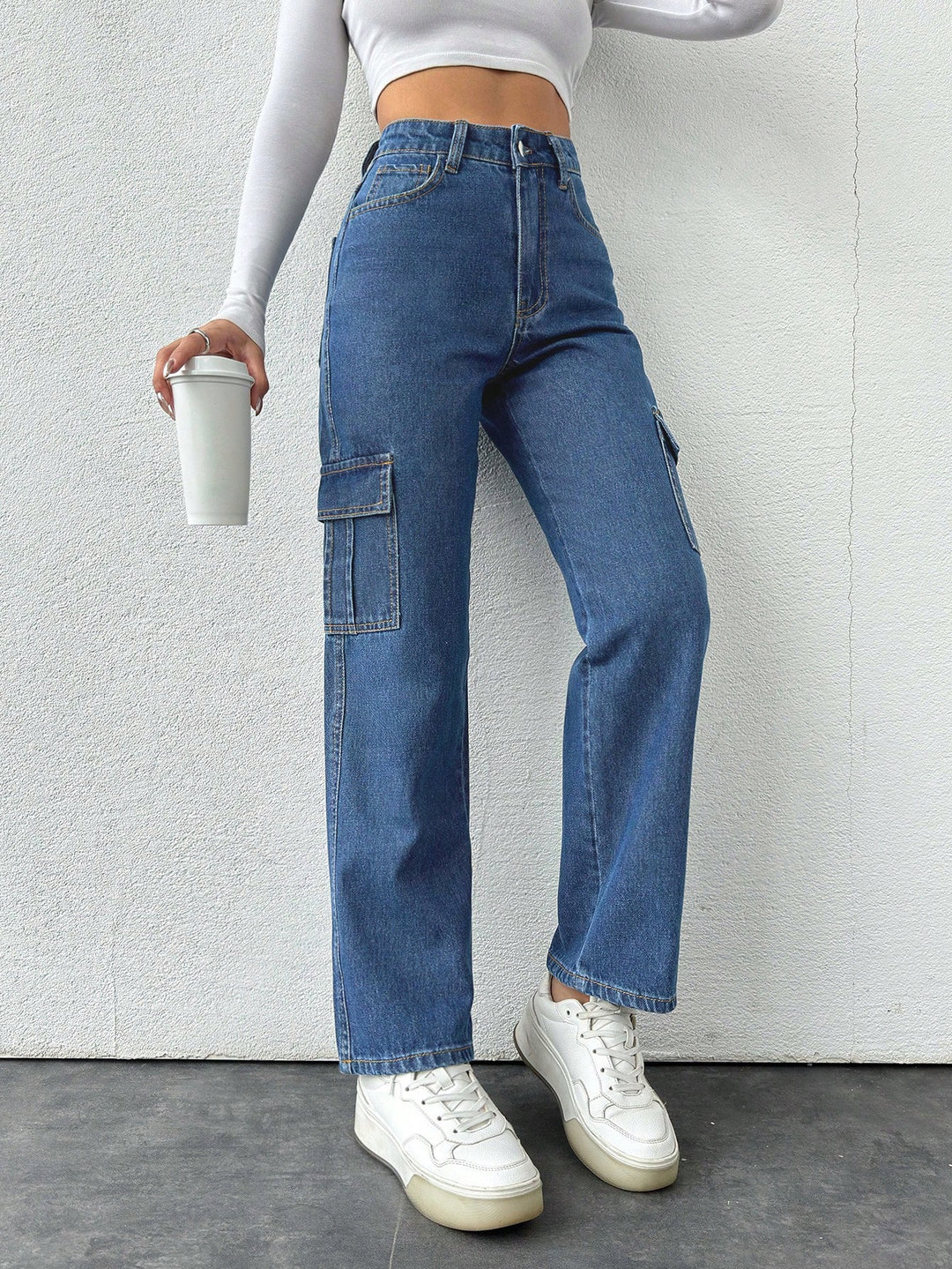 Jeans SHEIN, albastru