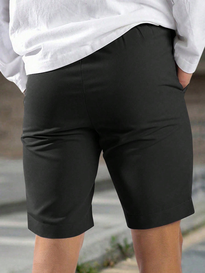Pantaloni scurți SHEIN, negru