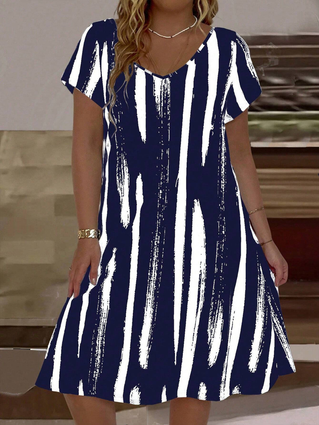 Shein Curve+ miniruha, többszínű