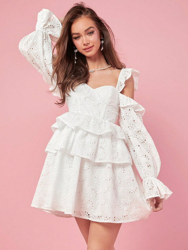 Rochie scurtă SHEIN, alb