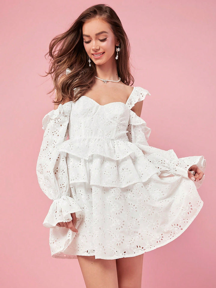 Rochie scurtă SHEIN, alb