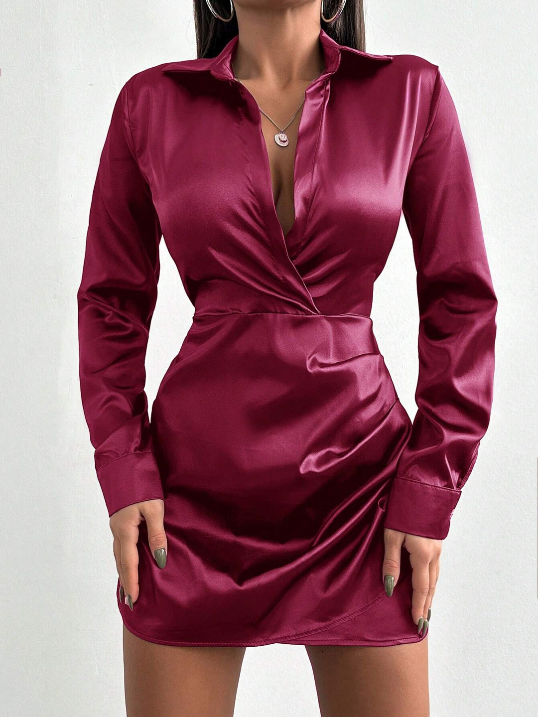 Rochie mini SHEIN, vișiniu