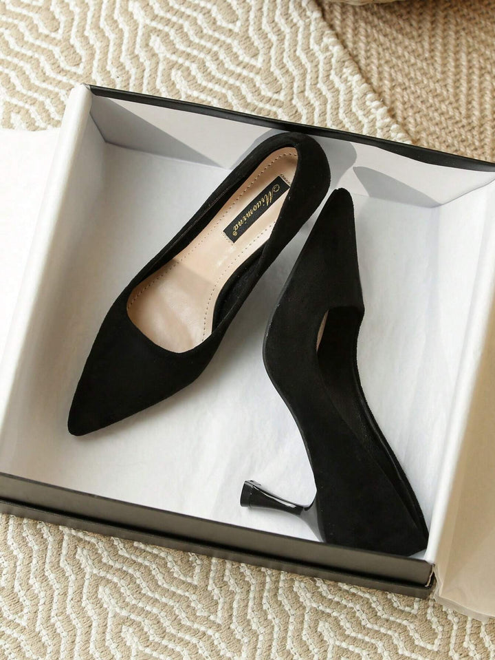 Pantofi cu toc SHEIN, negru