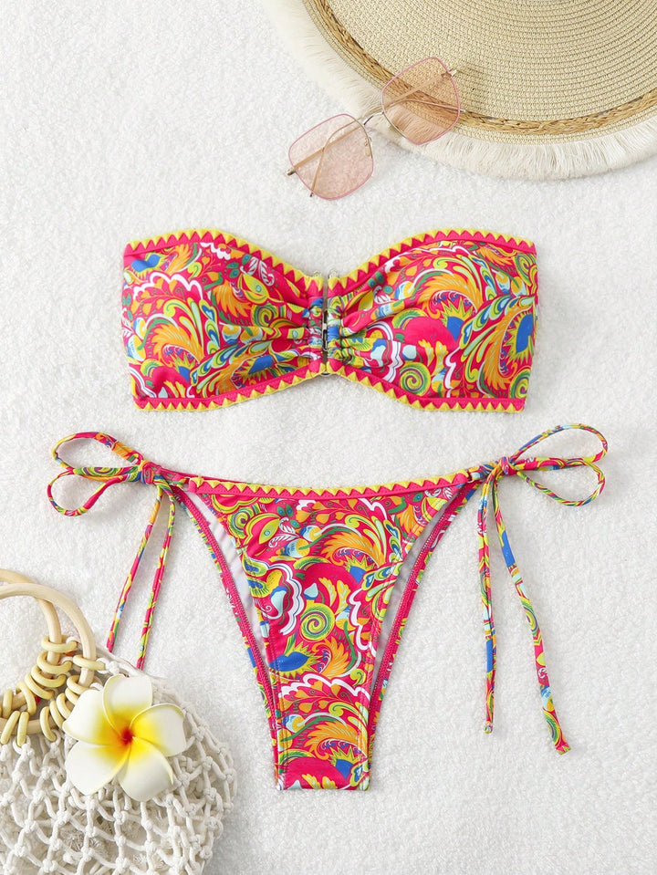 Set bikini SHEIN, mix culori