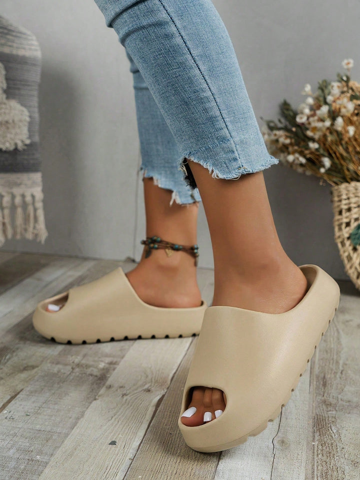 Papuc tip slide SHEIN, kaki