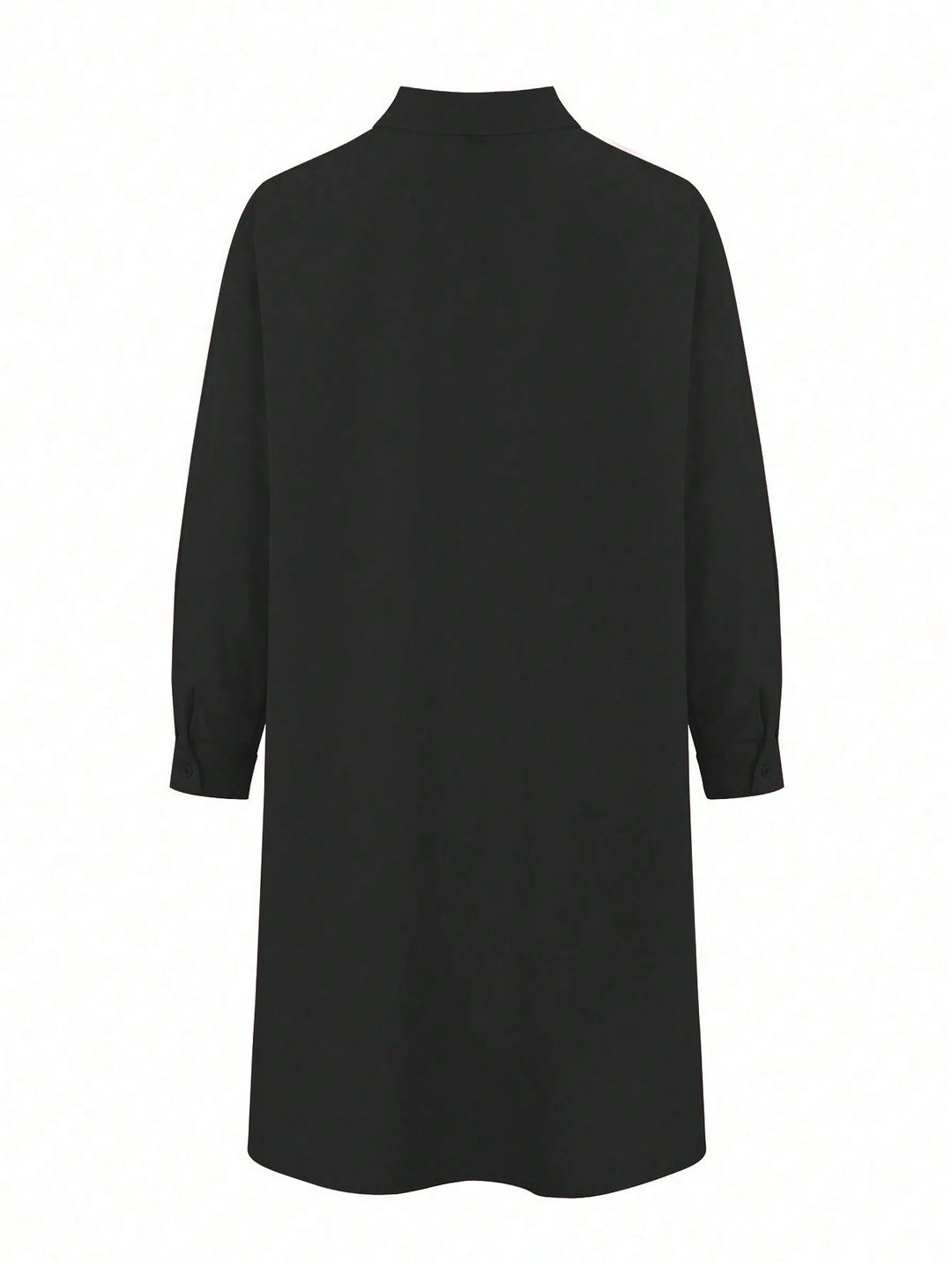 Shein Curve+ midi ruha, fekete