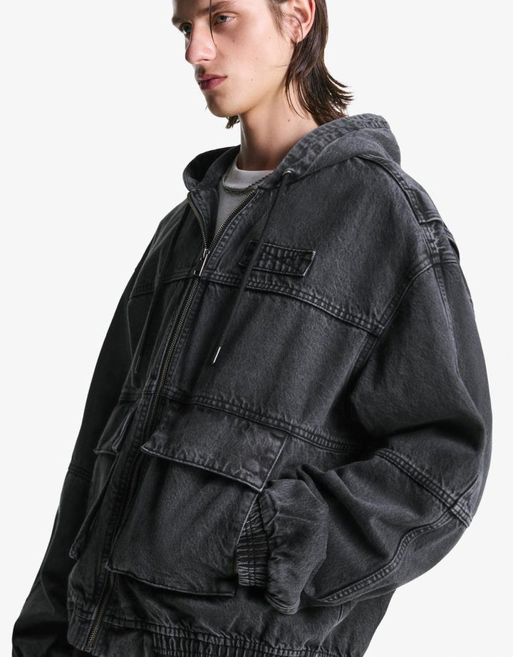 Jachetă BERSHKA, negru