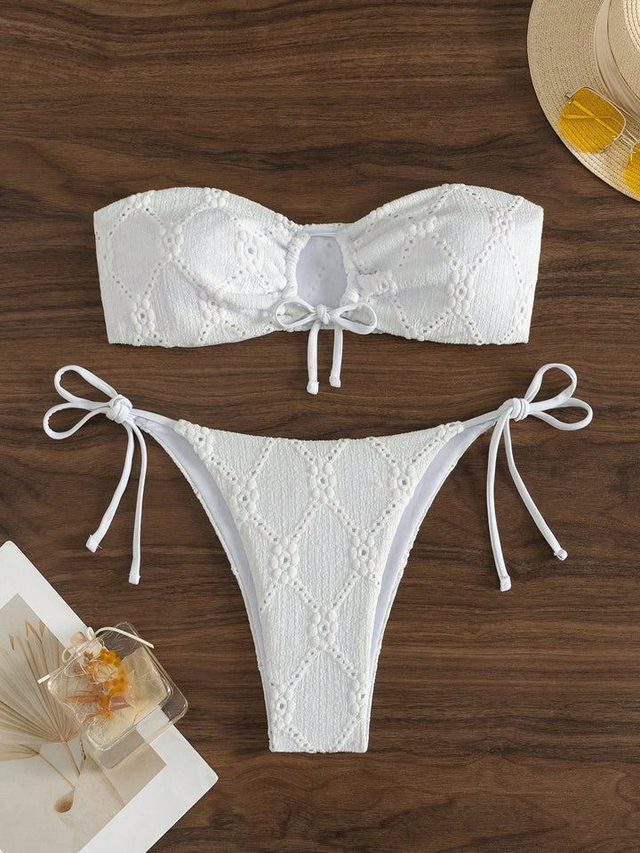 Set bikini SHEIN, alb