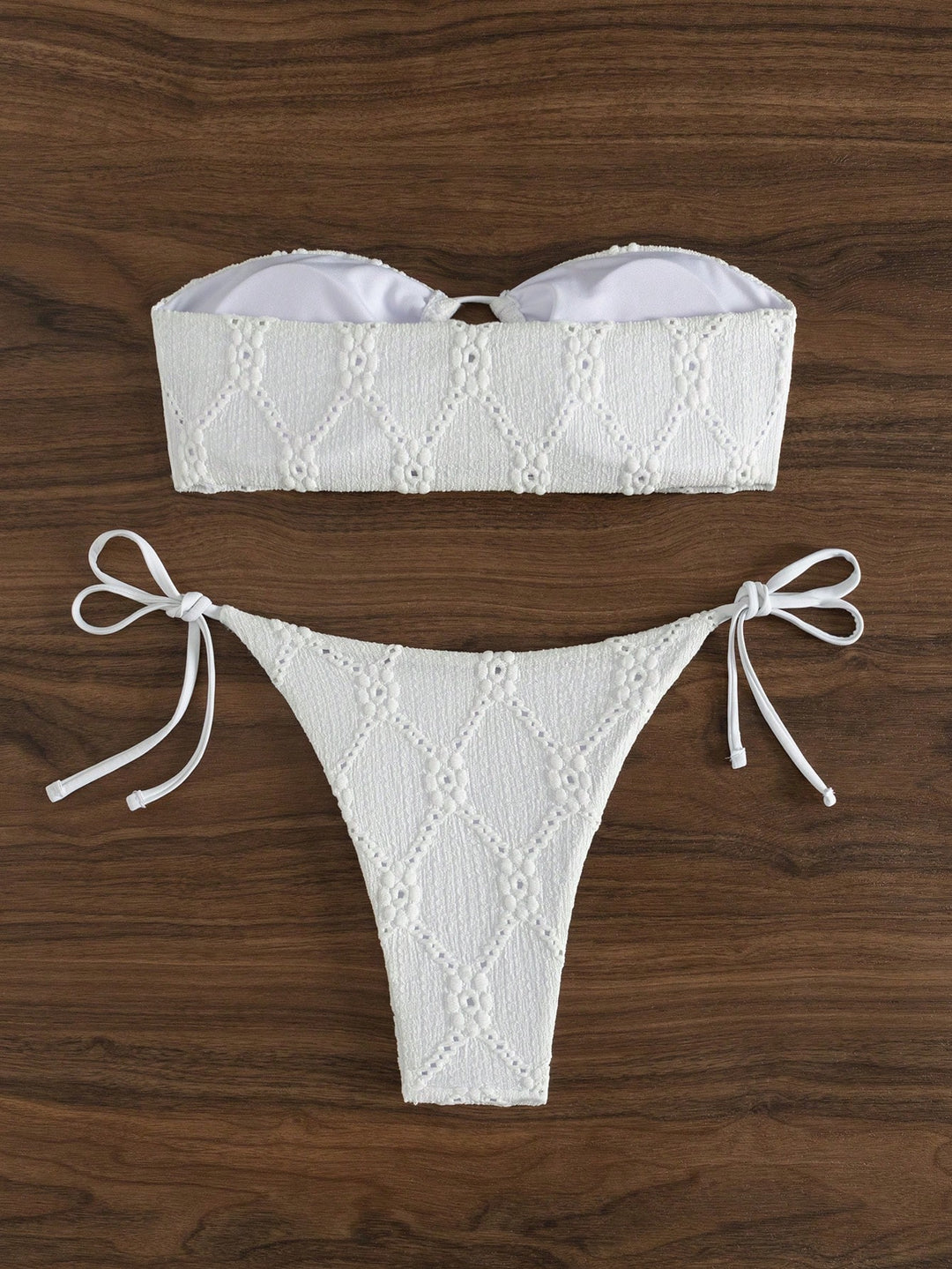 Set bikini SHEIN, alb