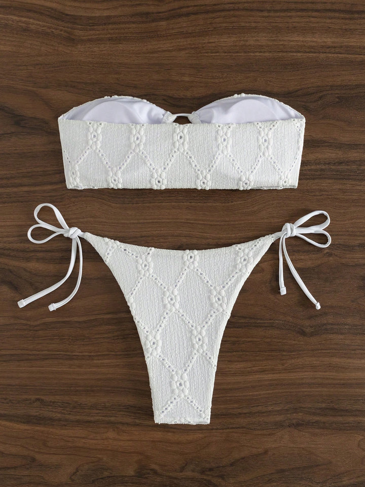 Set bikini SHEIN, alb
