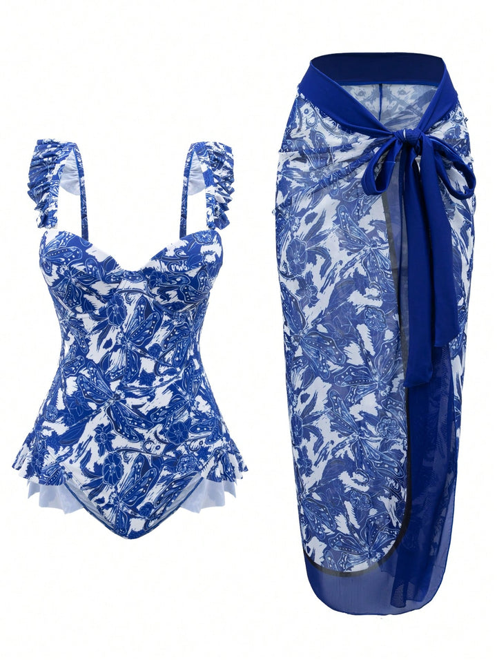 Costum de baie SHEIN, mix culori