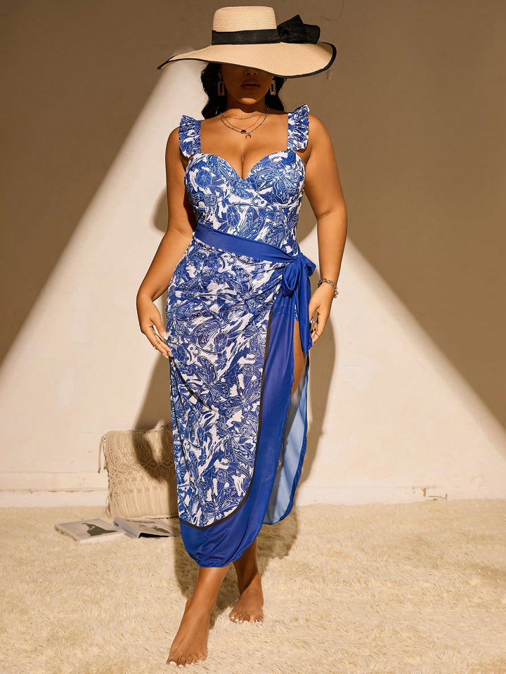 Costum de baie SHEIN, mix culori