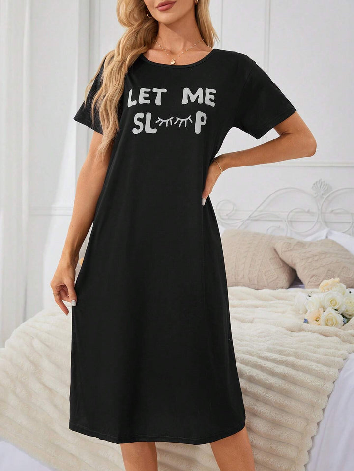 Rochie de noapte Shein, negru