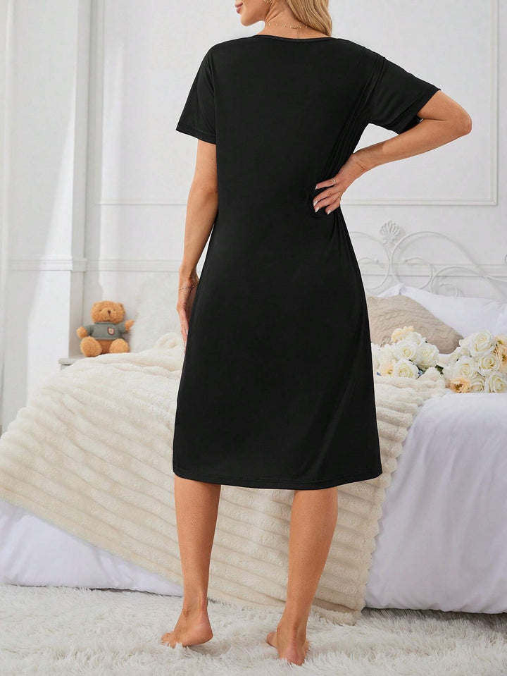 Rochie de noapte Shein, negru