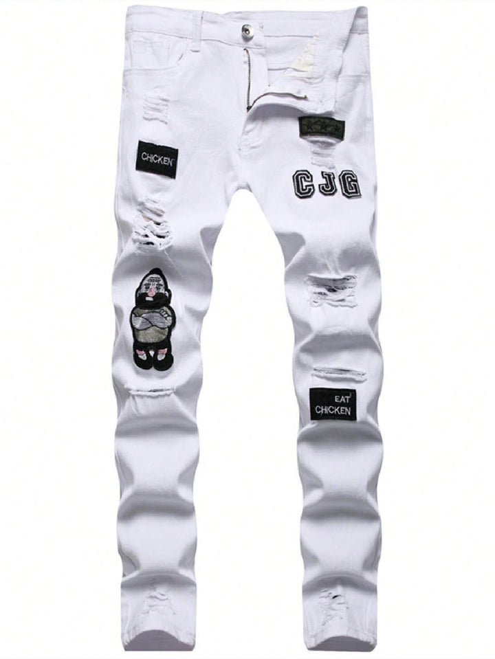 Jeans SHEIN, alb