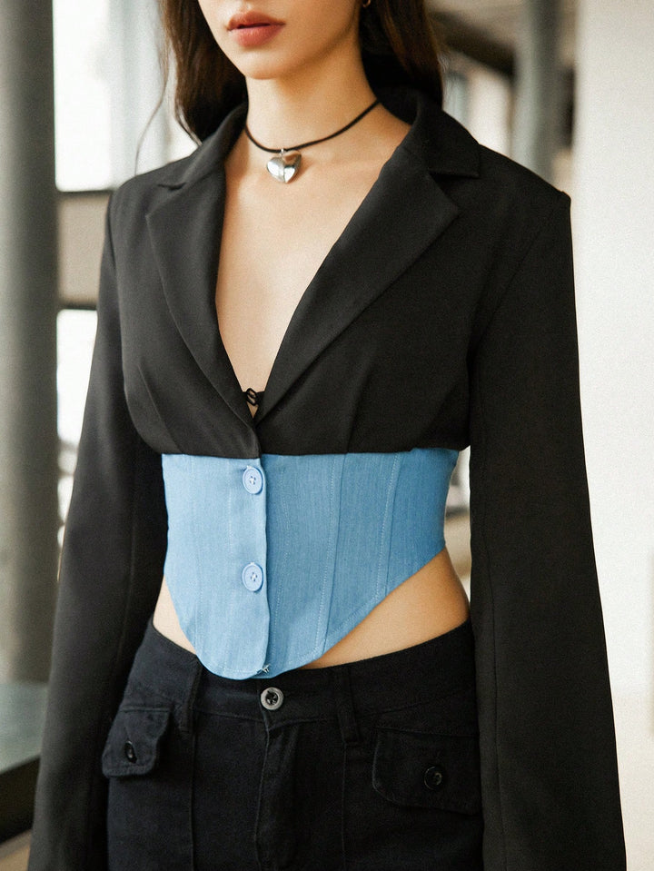 Sacou SHEIN, negru
