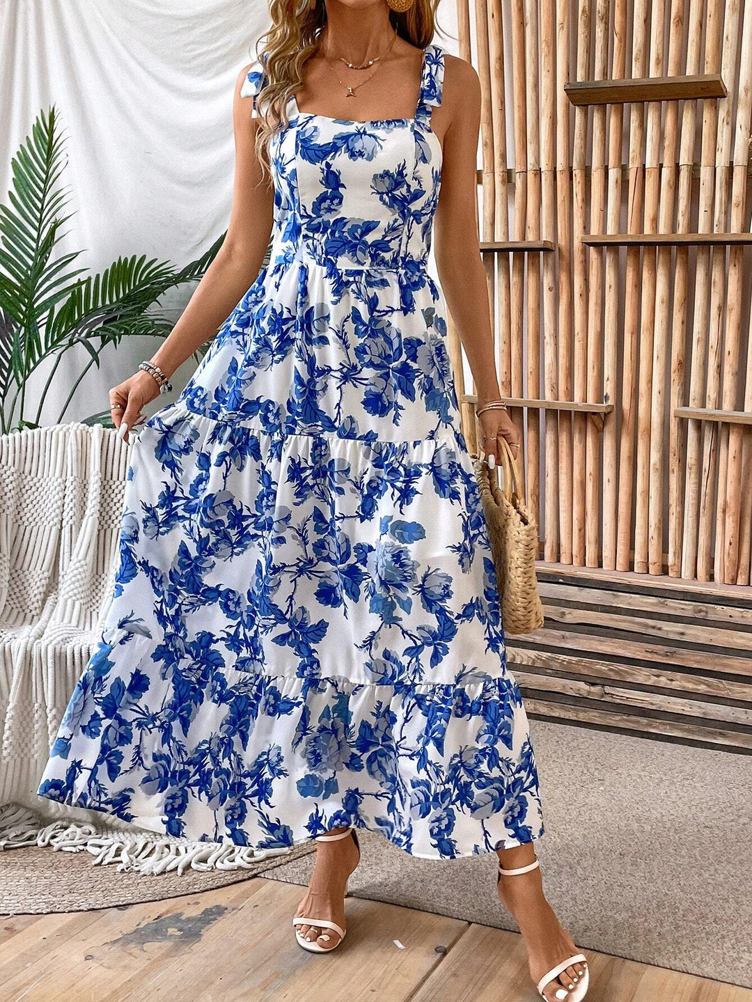Rochie midi Shein, mix culori