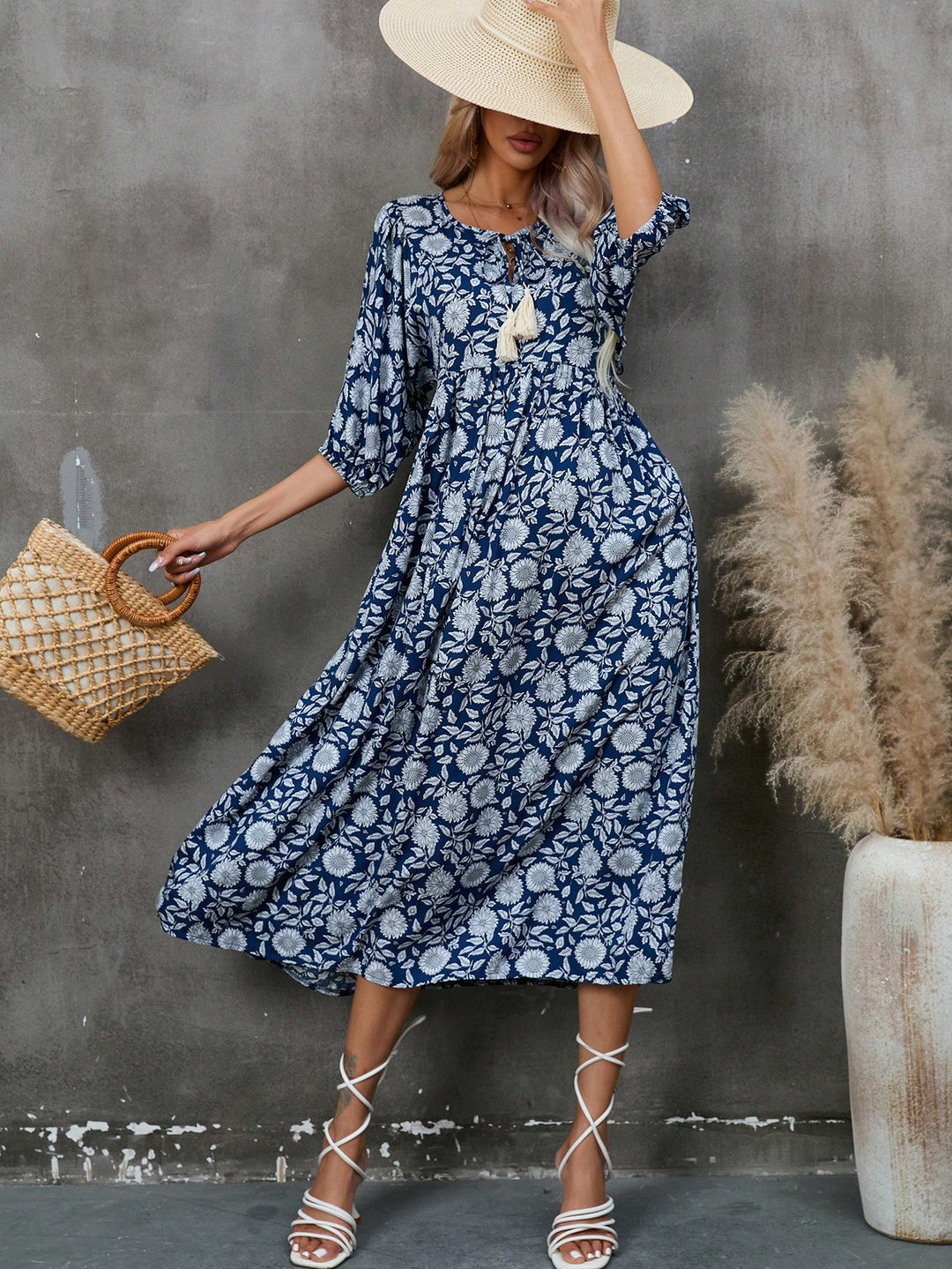 Rochie maxi SHEIN, albastru