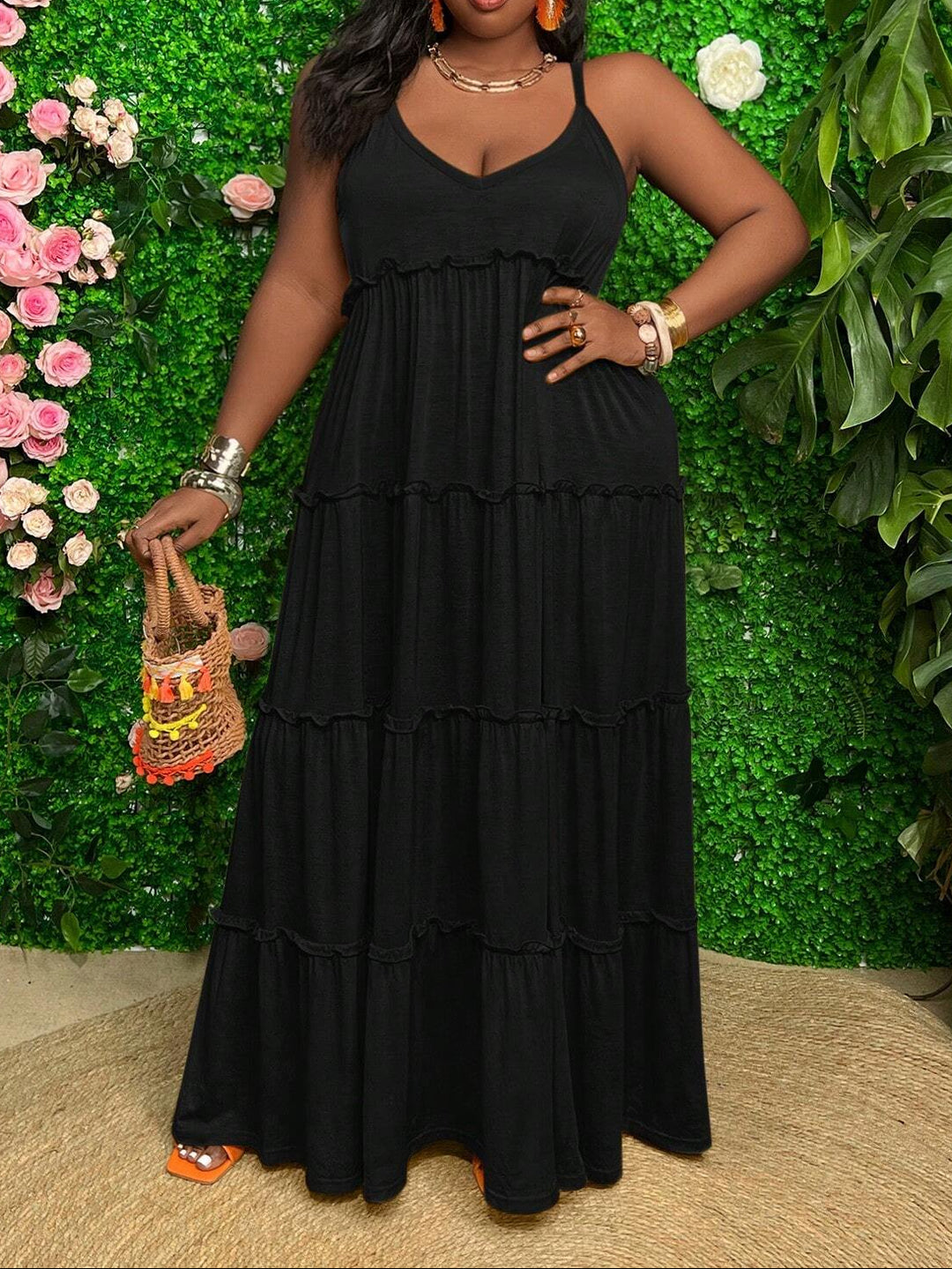 Rochie maxi SHEIN, negru