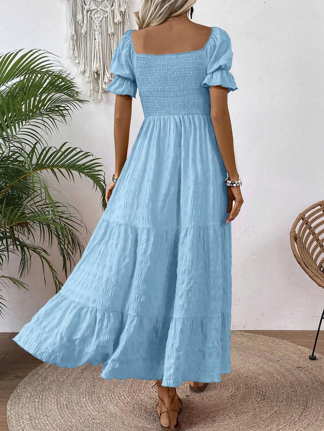 Rochie maxi SHEIN, albastru