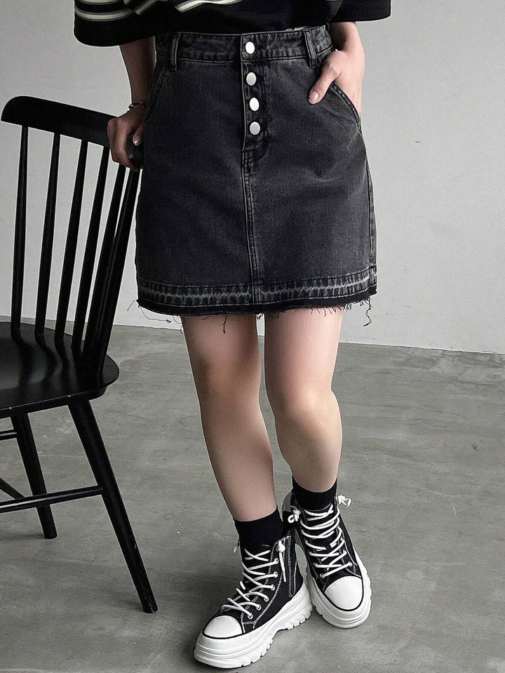 SHEIN miniszoknya, fekete