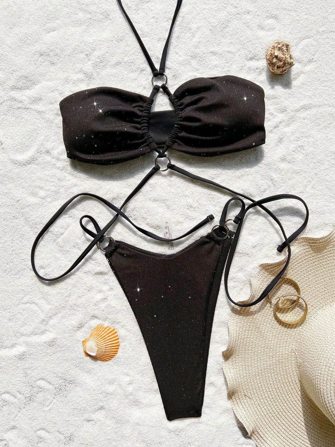 Set bikini SHEIN, negru