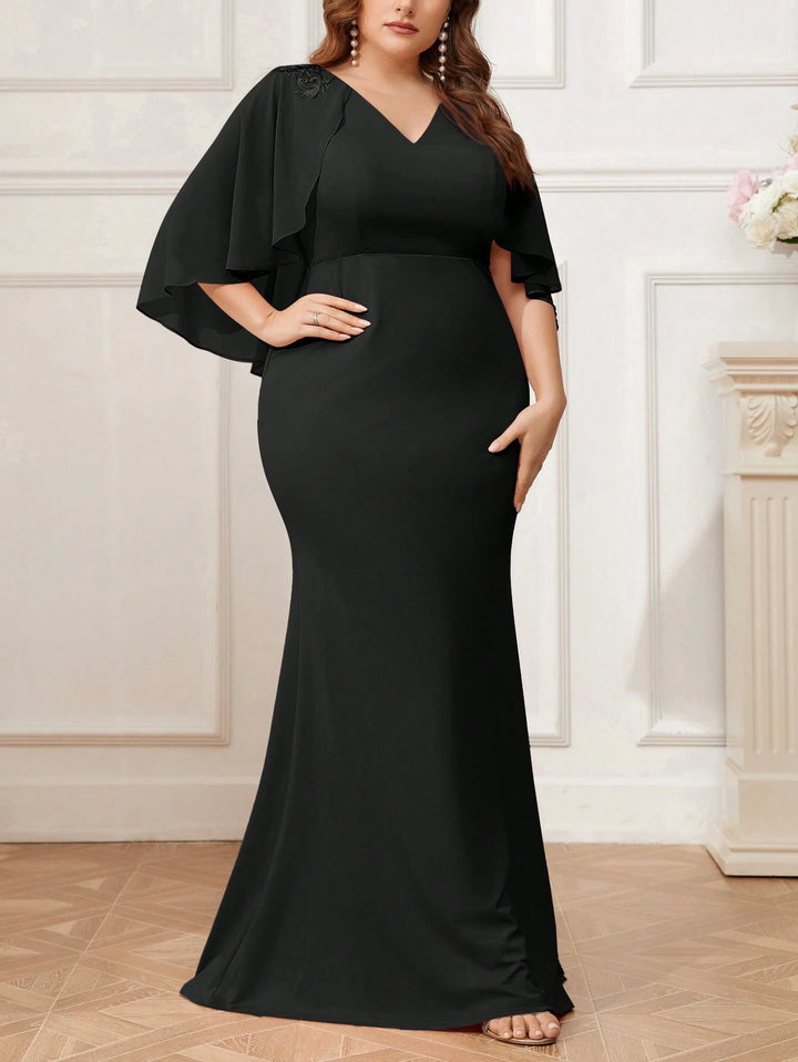 SHEIN maxi ruha, fekete