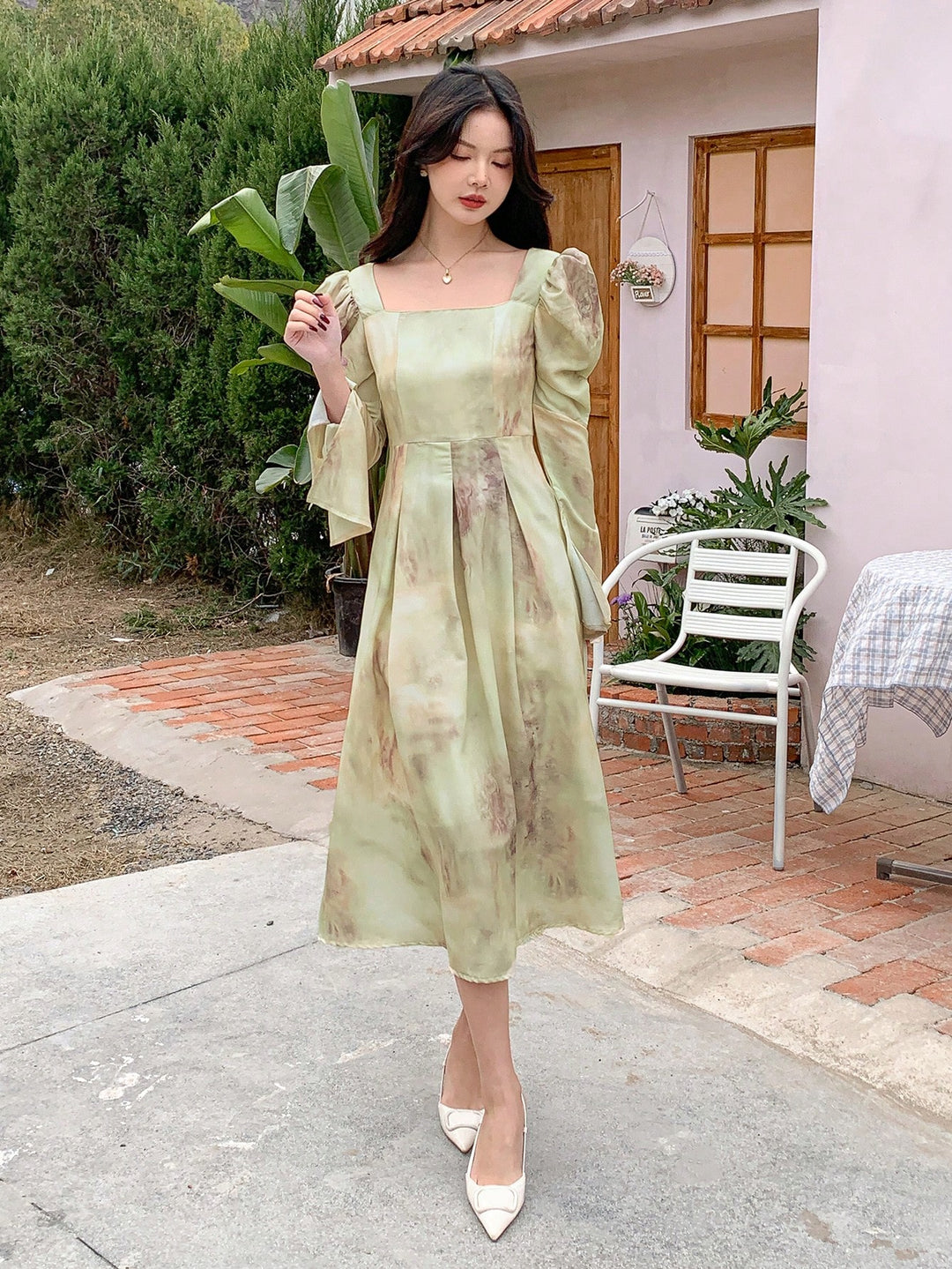 Rochie midi SHEIN, turcoaz