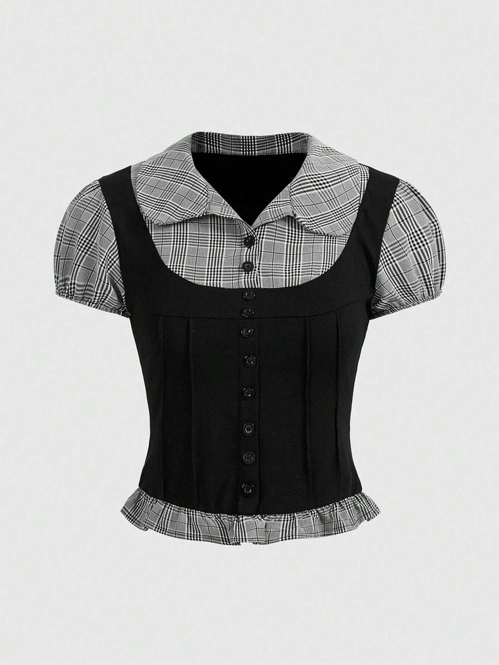 Top Shein, mix culori