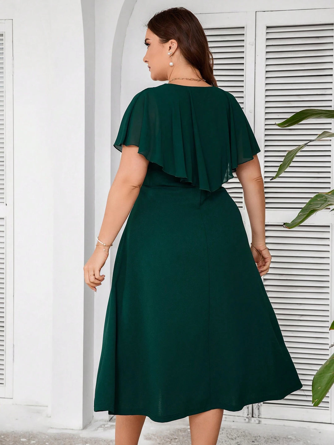 Rochie midi SHEIN, verde