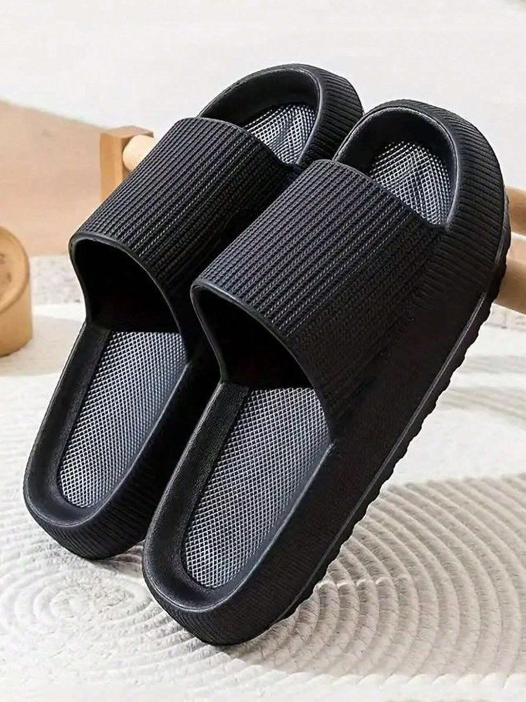 Șlapi SHEIN, negru