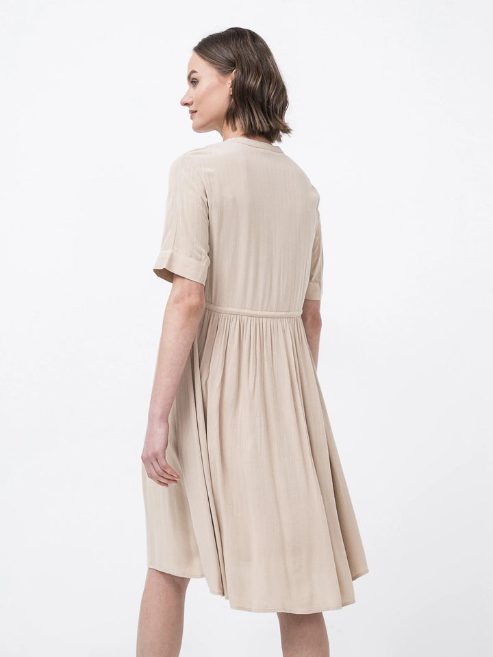 Rochie mini PIECES, bej