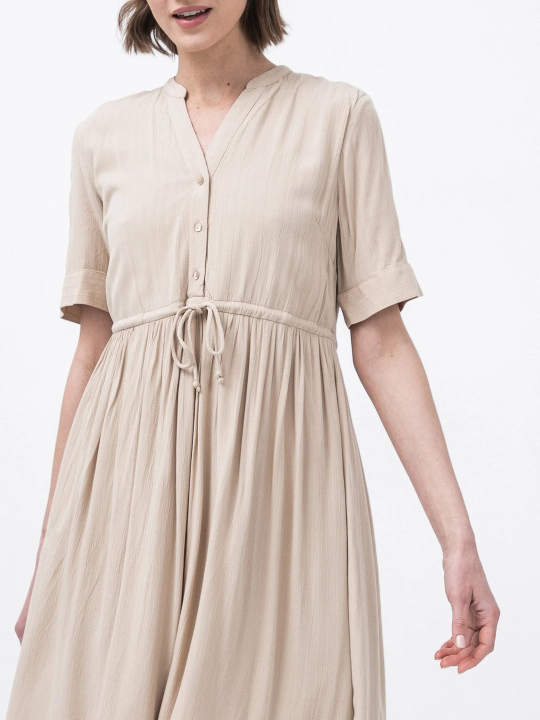 Rochie mini PIECES, bej