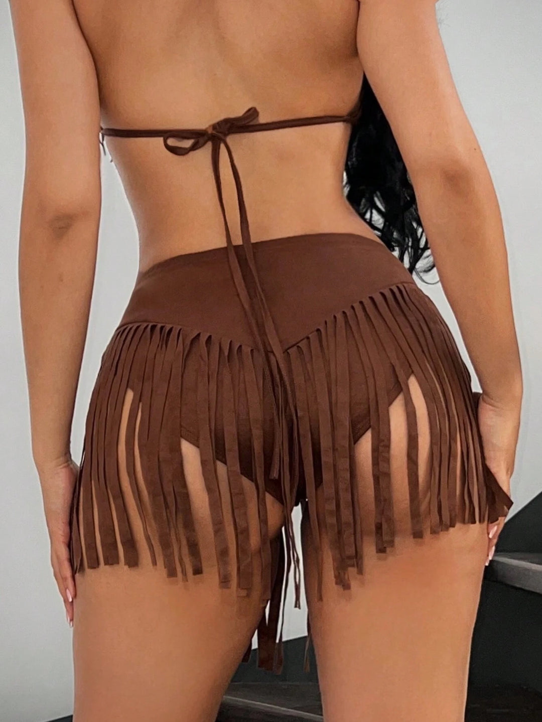 Fusta pantalon Shein, maro
