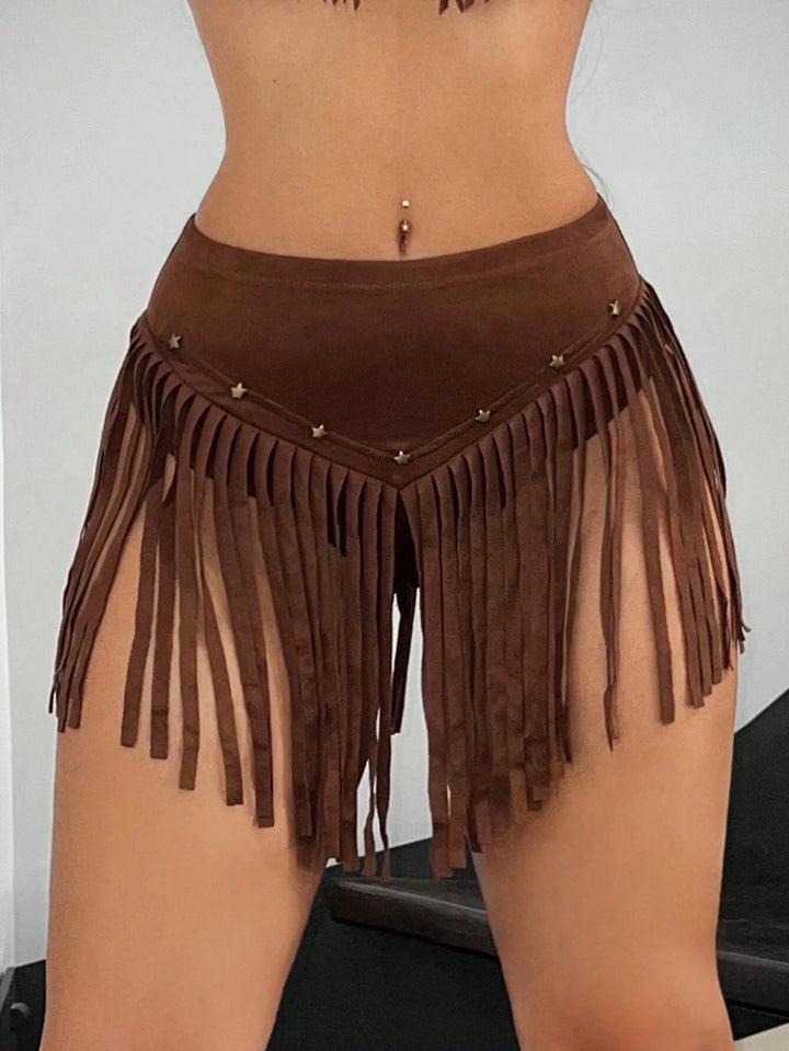 Fusta pantalon Shein, maro